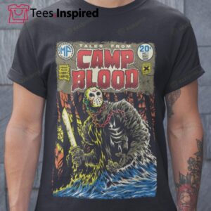 Camp Blood Jason Voorhees Vintage Horror Shirt, Cool Scary Halloween Gifts